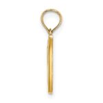 14KY Script Letter V Initial Pendant - Image 2