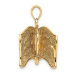 14K Enameled 3-D Pledge Of Allegiance US Flag Book Charm - Image 9