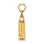 14K 3-D Enameled Jack-o-Lantern Trick or Treat Bag Charm - Image 3