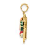 14K 3-D Multi-color Enameled Sushi Plate Charm - Image 2