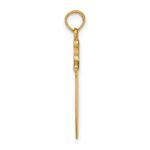 14K 3-D Black Enameled Butcher Knife Charm - Image 2
