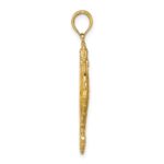 14K 3-D Yellow Enameled Seahorse Charm - Image 2