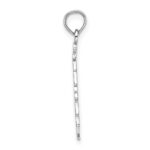 14K White Gold Enameled Green Christmas Tree with Red Star Charm - Image 2