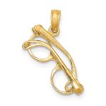 14K 3-D Glasses with Moveable Sides Charm - Image 4