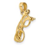 14K 3-D Glasses with Moveable Sides Charm - Image 5
