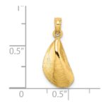 14K Polished Mussel Shell Charm - Image 3