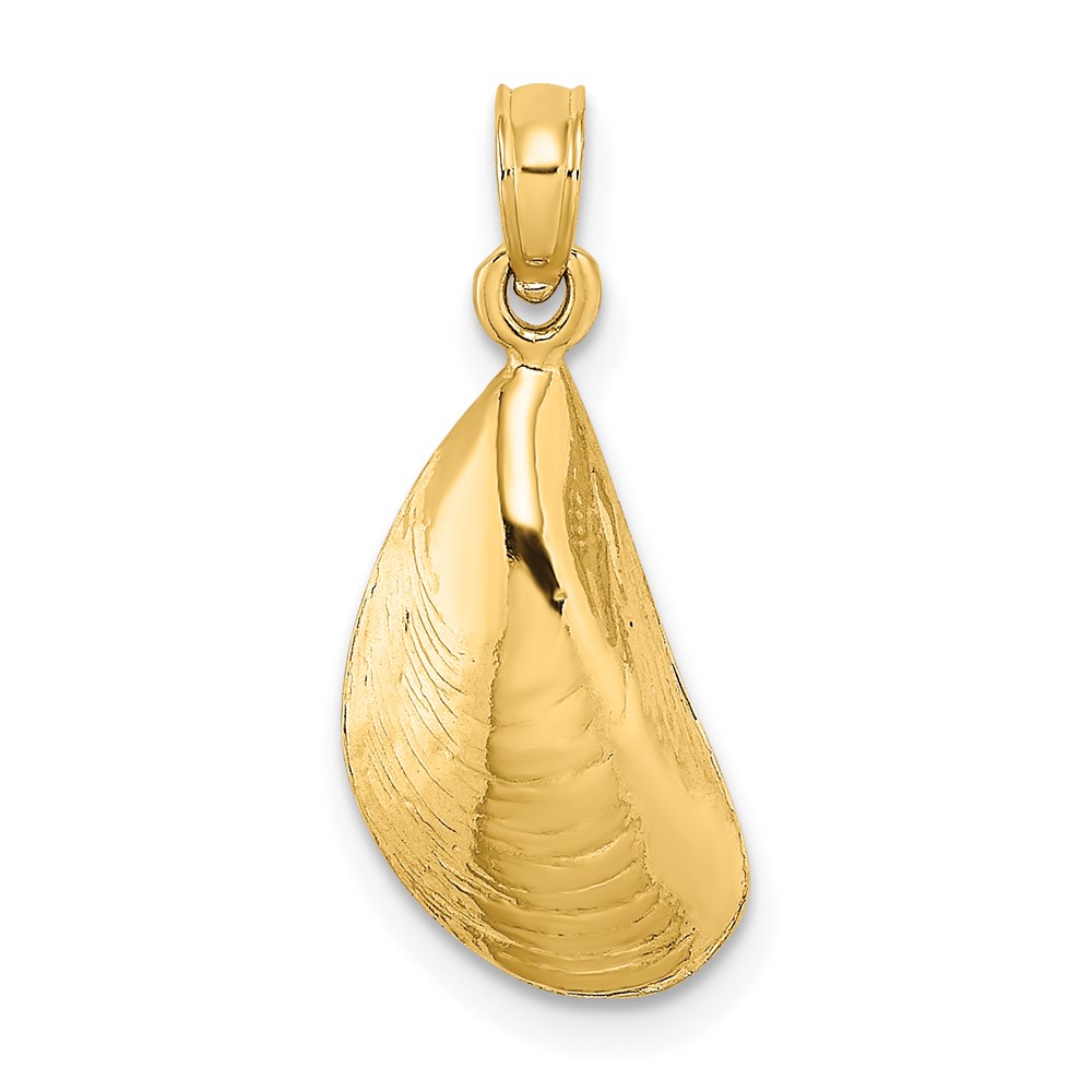 K7451.jpg 14K Polished Mussel Shell Charm - Image 1