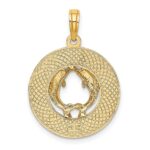 14K SANIBEL with Dolphins Circle Charm - Image 3