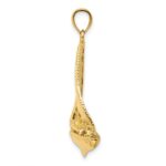 14K 3-D Polished Sailboat Charm - Image 2