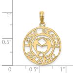 14K LONG BEACH ISLAND with Dolphins Charm - Image 3