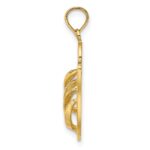 14K Polished Large MARCO ISLAND Double Flip-Flop Charm - Image 2