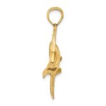 14K Large 2-D Female Dorado (Mahi-Mahi) Charm - Image 2