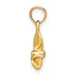 14K 3-D with 3 Blades Mini Propeller Charm - Image 2