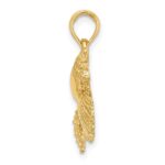 14K Textured Shell Cluster and Starfish Charm - Image 2
