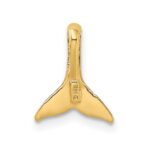 14K Mini Whale Tail Chain Slide - Image 4