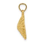14K Textured Limpet Shell Charm - Image 2