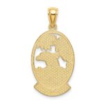 14K TURKS AND CAICOS with Dolphin Sunset Scene Charm - Image 4