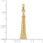 14K 2-D Cape Hatteras Lighthouse Charm - Image 3