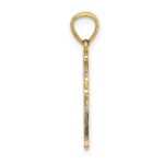14K 4-Leaf Clover Cross Charm - Image 2