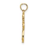 14K Cut-Out Fancy Cross Charm - Image 2
