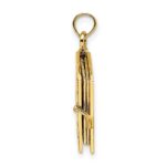 14K 3-D THE JABEZ PRAYER Book 1st Chronicles 4:10 Moveable Pages Pendant - Image 2