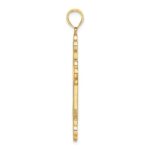 14K Multi-Color Enameled Cross Charm - Image 2