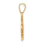 14K Polished GRADUATE 2025 Under Cap Charm - Image 2