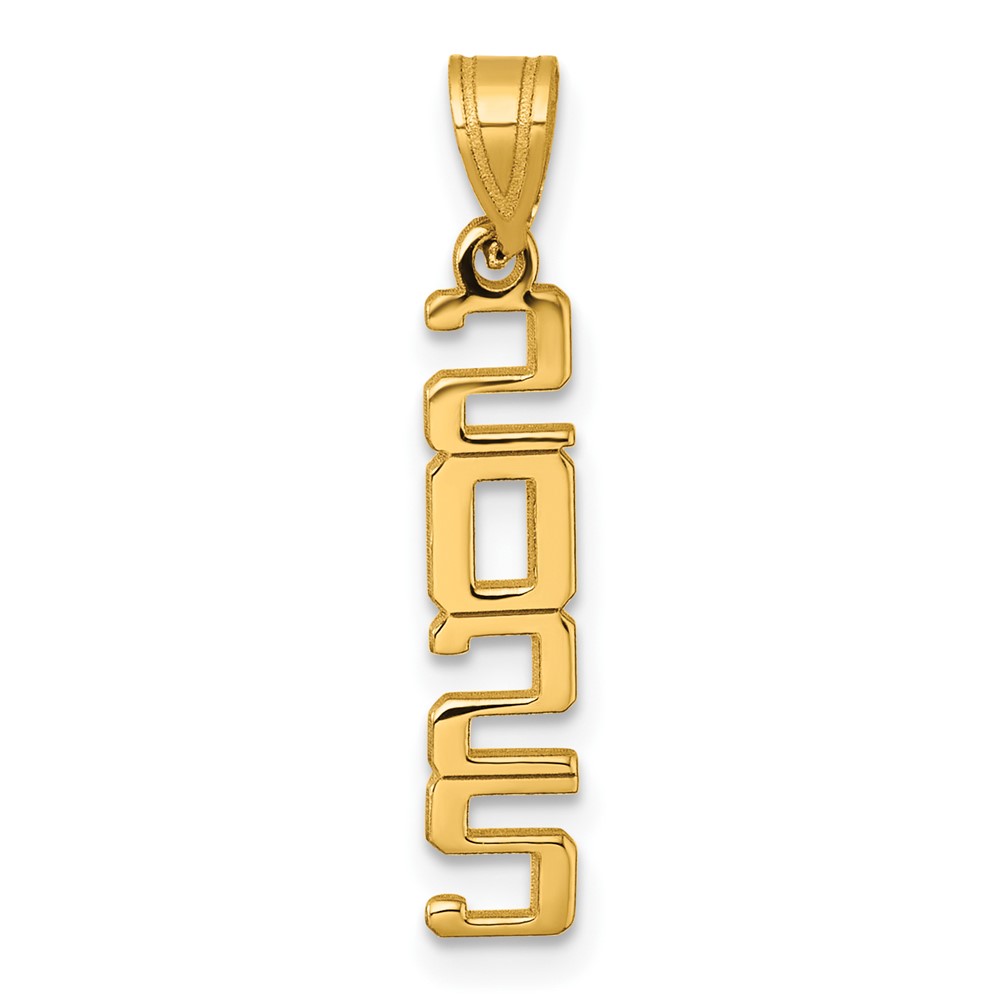 K9987-25.jpg 14K Polished Vertical 2025 Charm - Image 1