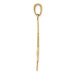 14k Solid Polished Cut-out Star of David Charm - Image 2