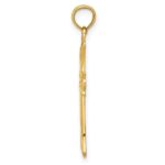 14k Fleur De Lis Cross Pendant - Image 2