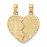 14k Enameled Flowers MOTHER - DAUGHTER 2-Piece Break-apart Pendant - Image 3