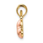 14k Two-tone with White Rhodium BIG SIS-LIL SIS 2-Piece Break-apart Pendant - Image 2