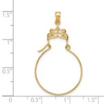 14k Filigree Charm Holder Pendant - Image 4