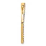 14k 1 1/2 carat Lab Grown Diamond VS/SI+ G+ Complete Circle Chain Slide Pendant - Image 2