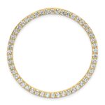 14k 2 carat Lab Grown Diamond VS/SI+ G+ Complete Circle Chain Slide Pendant