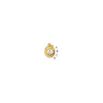 14k 4 Birthstone and Dia Mother/Child Chain Slide Semi-mount