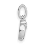 14k WG Dia. Heart w/2 Birthstone Mother's Circle Pend Semi-Mount - Image 3