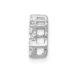 10k White Gold Diamond Fancy Circle Chain Slide - Image 2