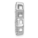 14k White Gold 1/2 carat Diamond Star of David Chain Slide - Image 2