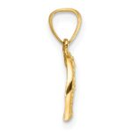 10K  .01ct. Diamond Heart Pendant - Image 2