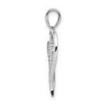 10k White Gold 1/10ct. Diamond Heart Pendant - Image 2