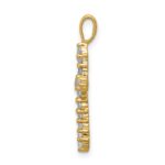 14k 1/2 carat Lab Grown Diamond VS/SI+ G+ Complete Cross Pendant - Image 2