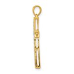 14k  1/5 carat Diamond Cross Pendant - Image 2