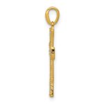 14k  1/10 carat Diamond Cross Pendant - Image 2