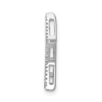 14k White Gold 1/10 carat Diamond Star Chain Slide - Image 2