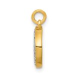14k Diamond Moon Charm - Image 2