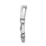 14k White Gold Diamond Shooting Stars Chain Slide - Image 2