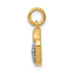 14k Diamond Apple Charm - Image 2