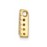 14K  Diamond Letter A Initial Charm - Image 2