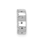 14K  White Gold Diamond Letter B Initial Charm - Image 2